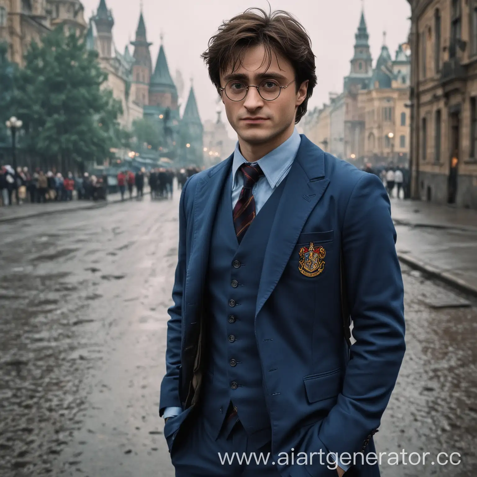 Harry-Potter-in-Blue-Suit-in-Gloomy-Russian-Setting