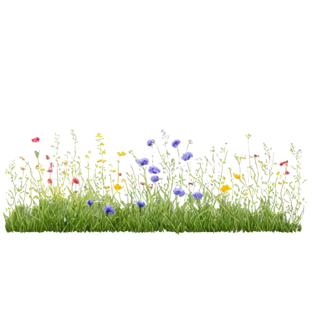 Wildflower meadow clipart
