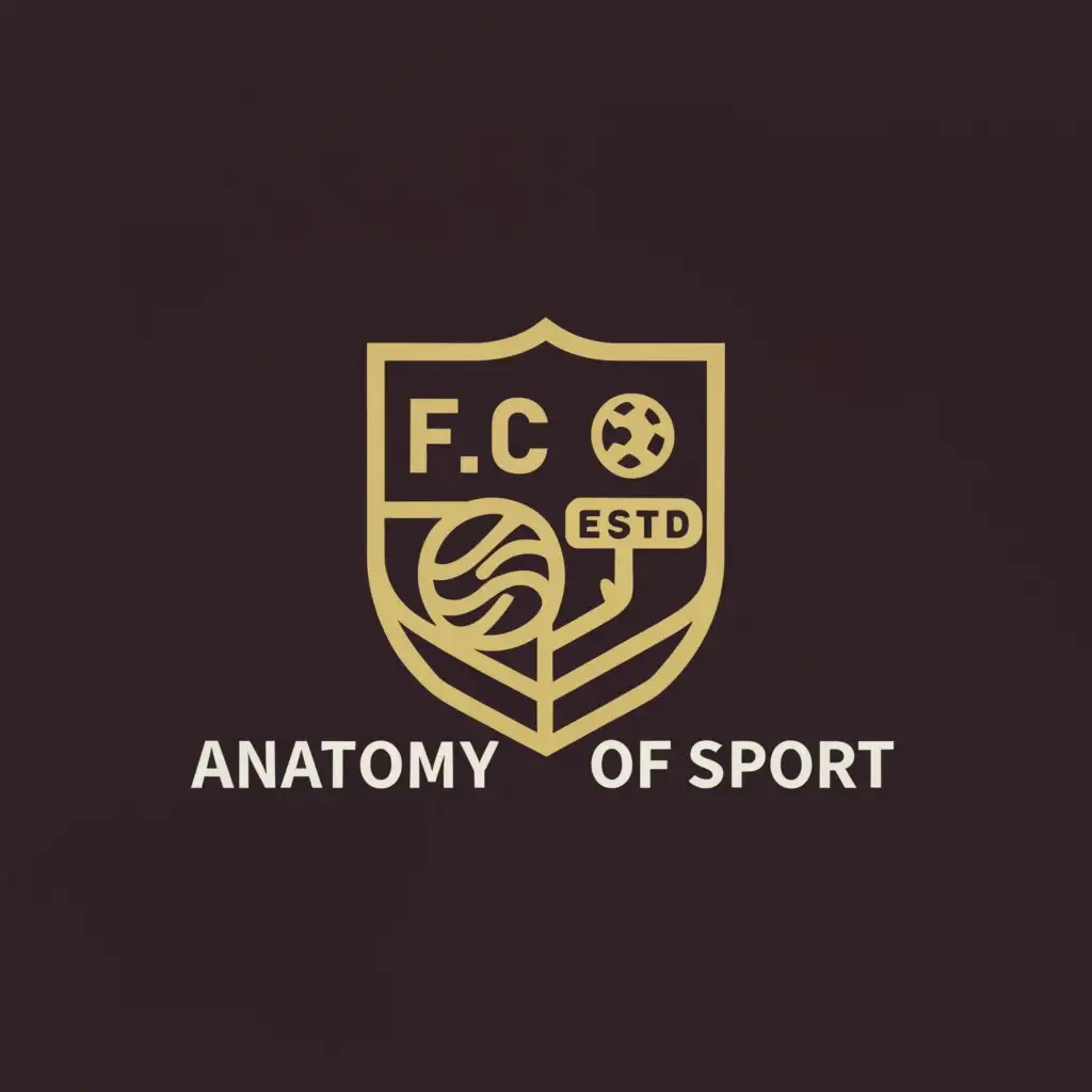 a logo design,with the text "FC "Anatomy of Sport"", main symbol:FC Barcelona,Moderate,be used in Others industry,clear background