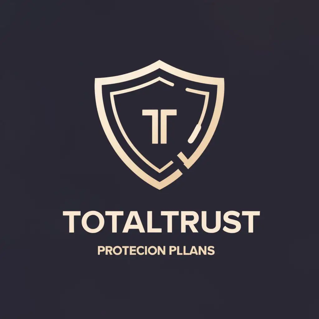 a logo design,with the text "TotalTrust Protection Plans", main symbol:Protection,Moderate,clear background
