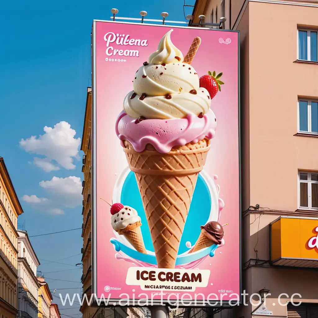 Billboard-Advertisement-New-Russian-Ice-Cream-Pleasure