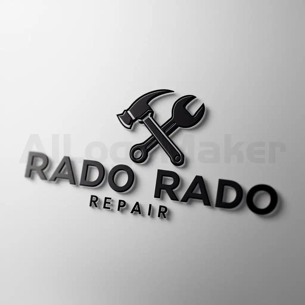 LOGO-Design-For-Rado-Rado-Ornate-Symbol-in-Moderate-Style-for-Repair-Industry