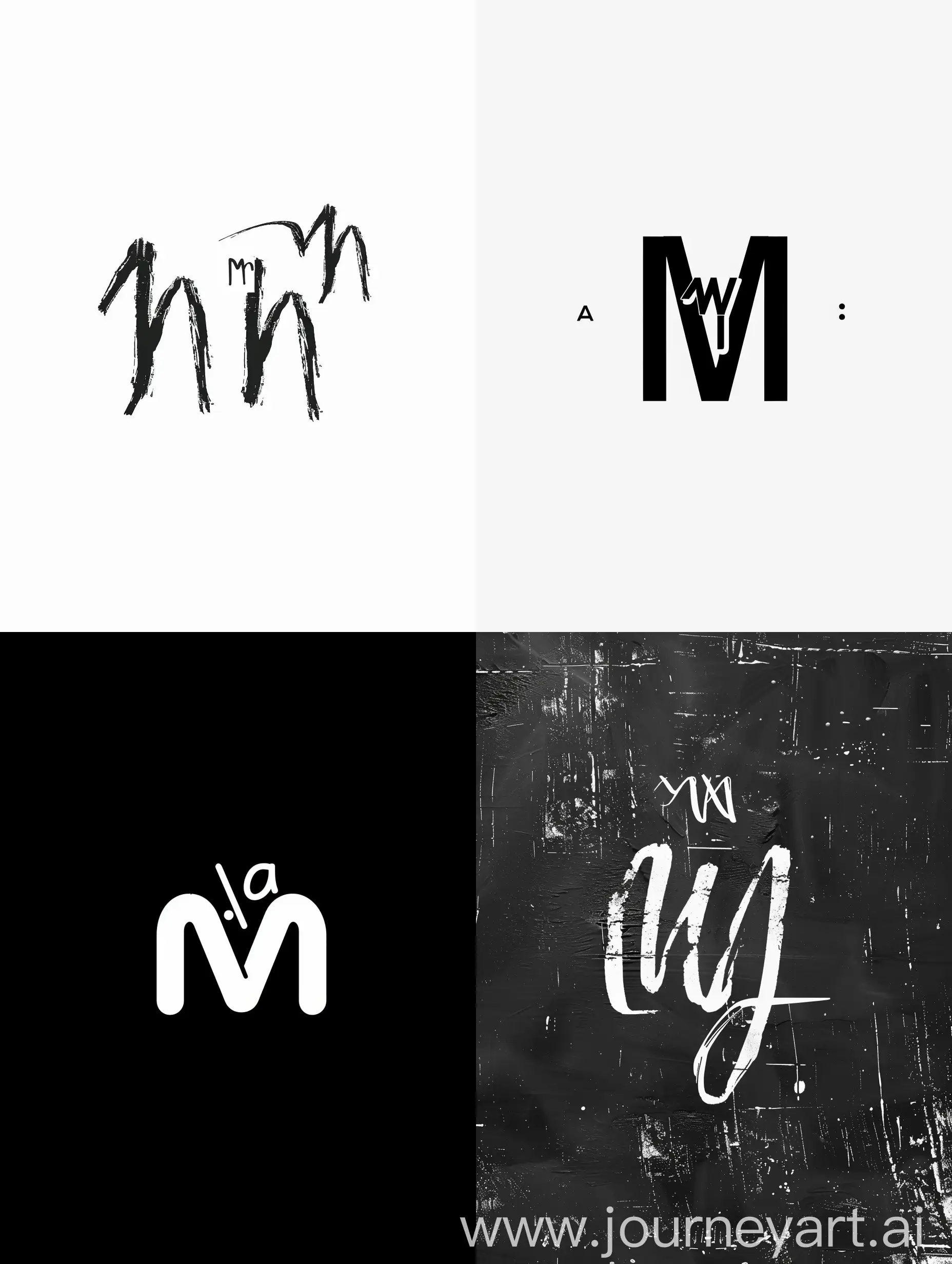 логотип с инициалами м, я и м, отражающий творческую личность человека