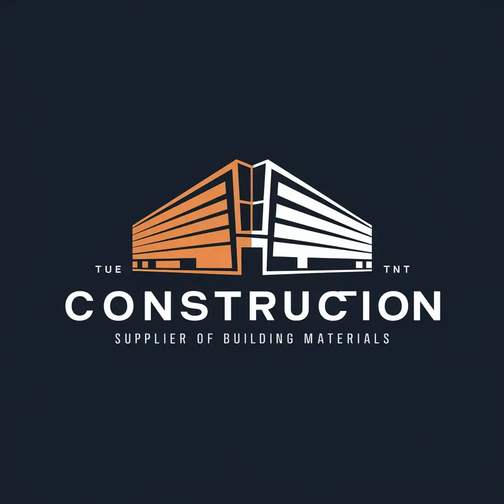 логотип, строительная компания, фасад, поставка строительных материалов
