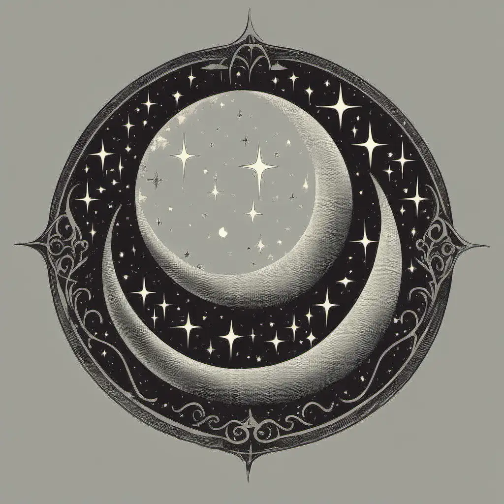 Minimalist New Moon TShirt Logo Design