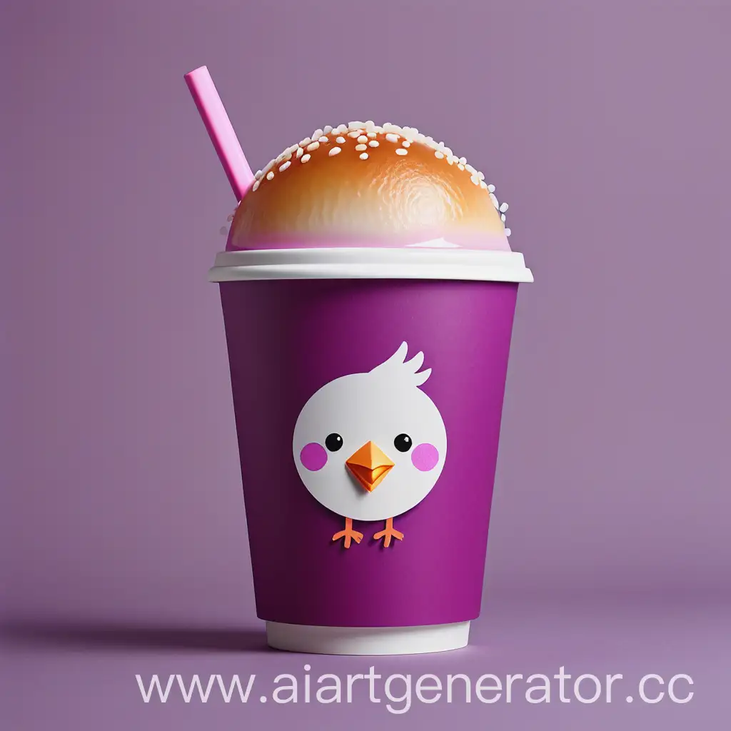 Minimalistic-PurplePink-CHICKO-Drink-Cup-Design-for-Korean-Street-Food-Caf