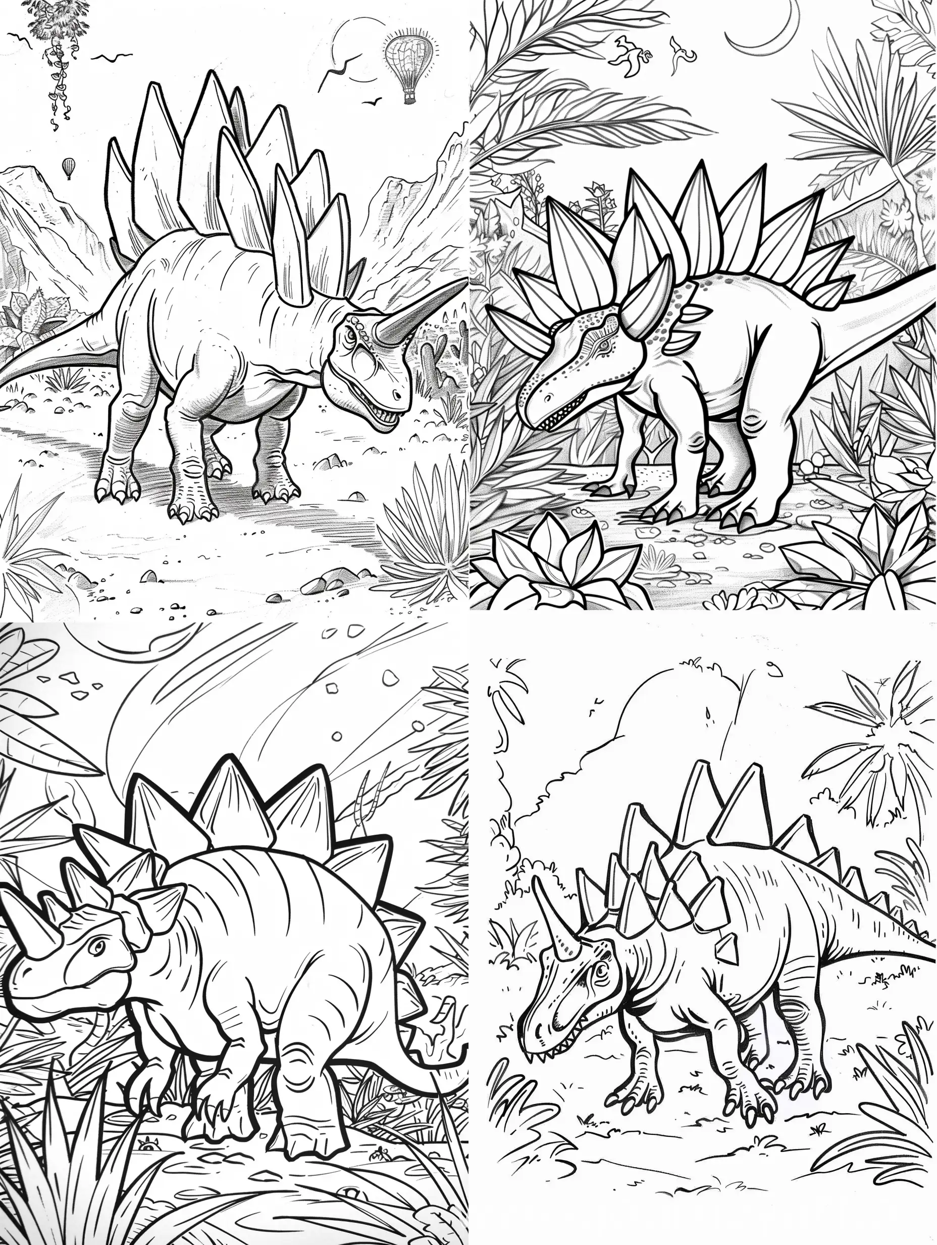 Stegosaurus-Coloring-Page-for-Children-Version-6