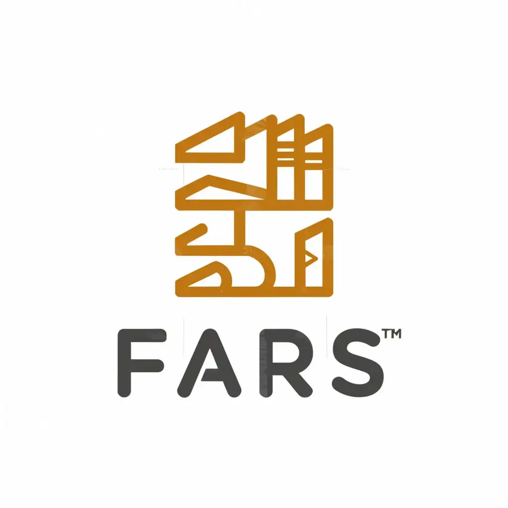 a logo design,with the text "FARS", main symbol:Book and F,Minimalistic,be used in Education industry,clear background