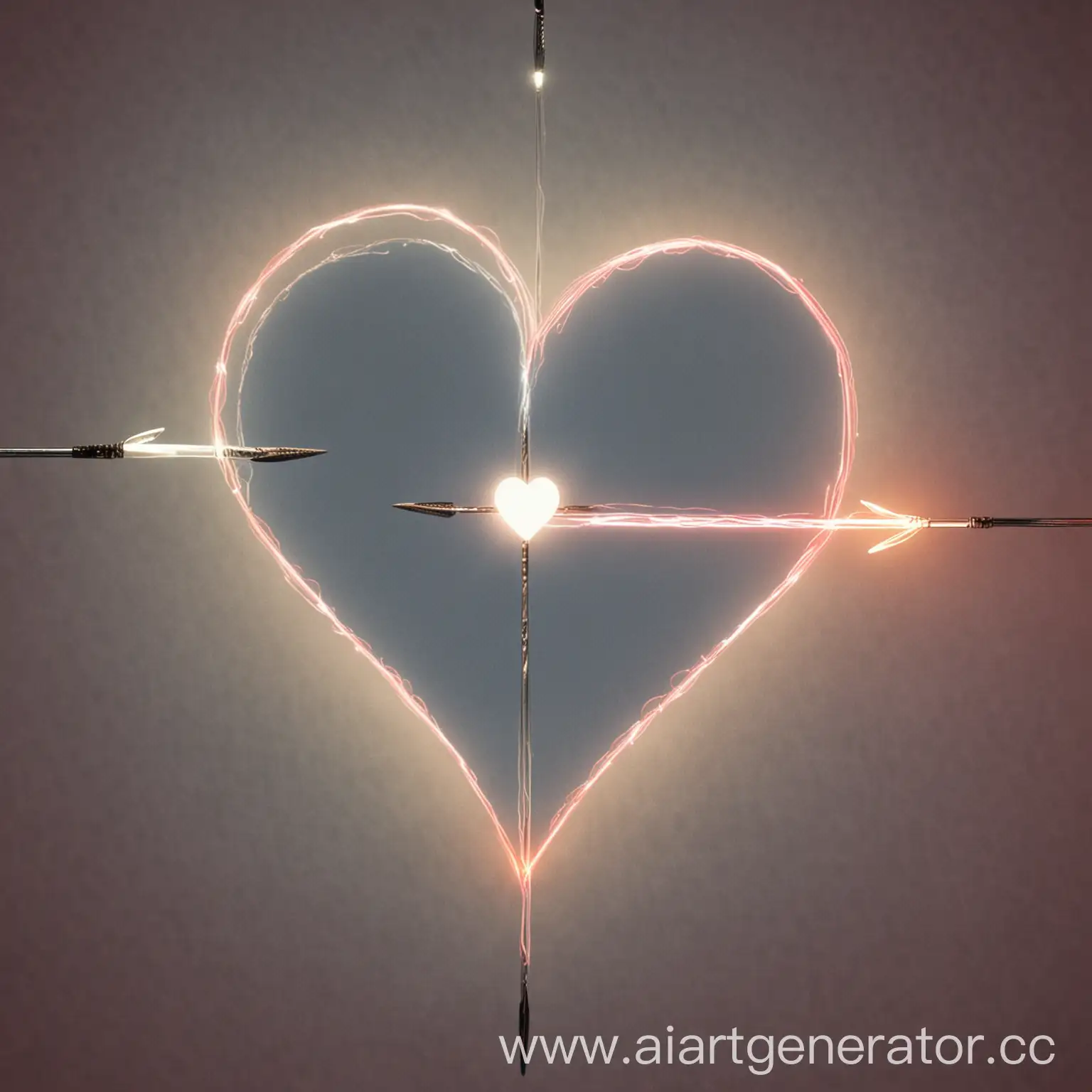 Heart-with-Straight-Arrow-of-Light