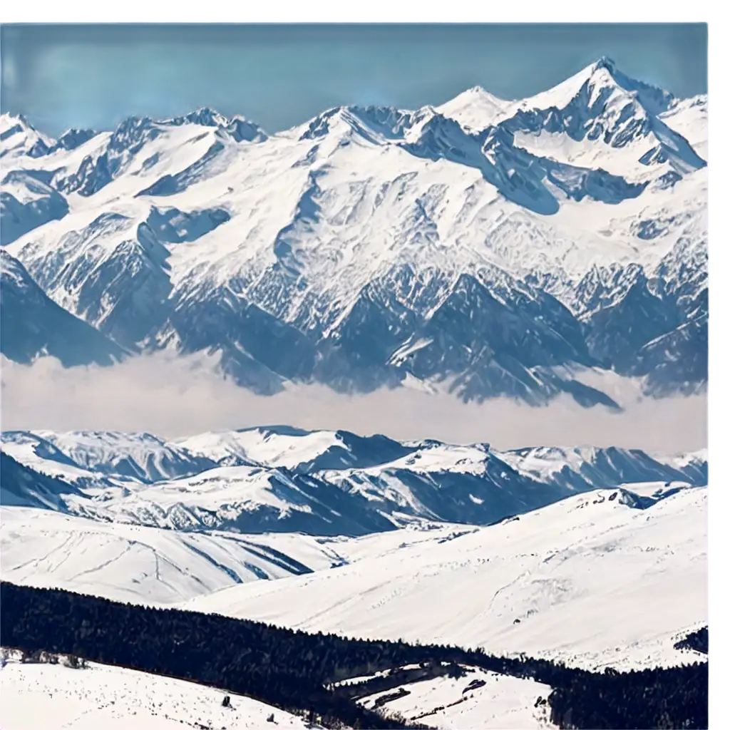 snow mountain landscape