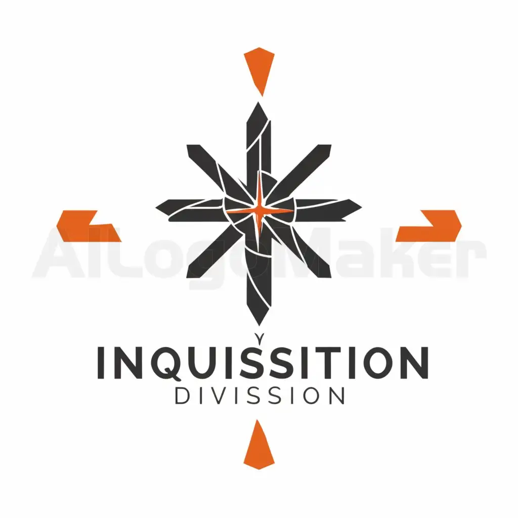 a logo design,with the text "Inquisition Division", main symbol:Inquisition,Minimalistic,be used in Organization industry,clear background