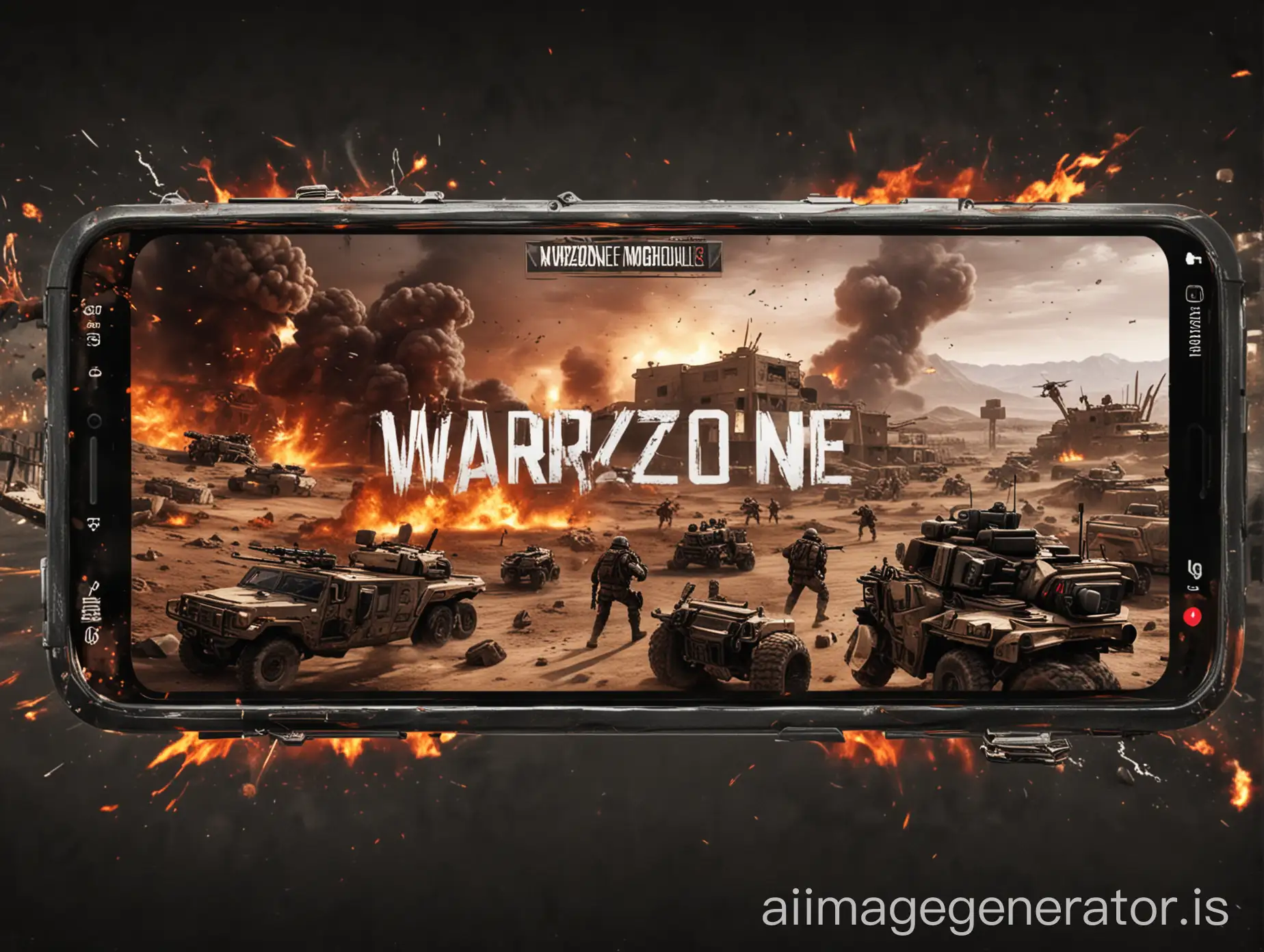 YouTube thumbnail WARZONE MOBILE