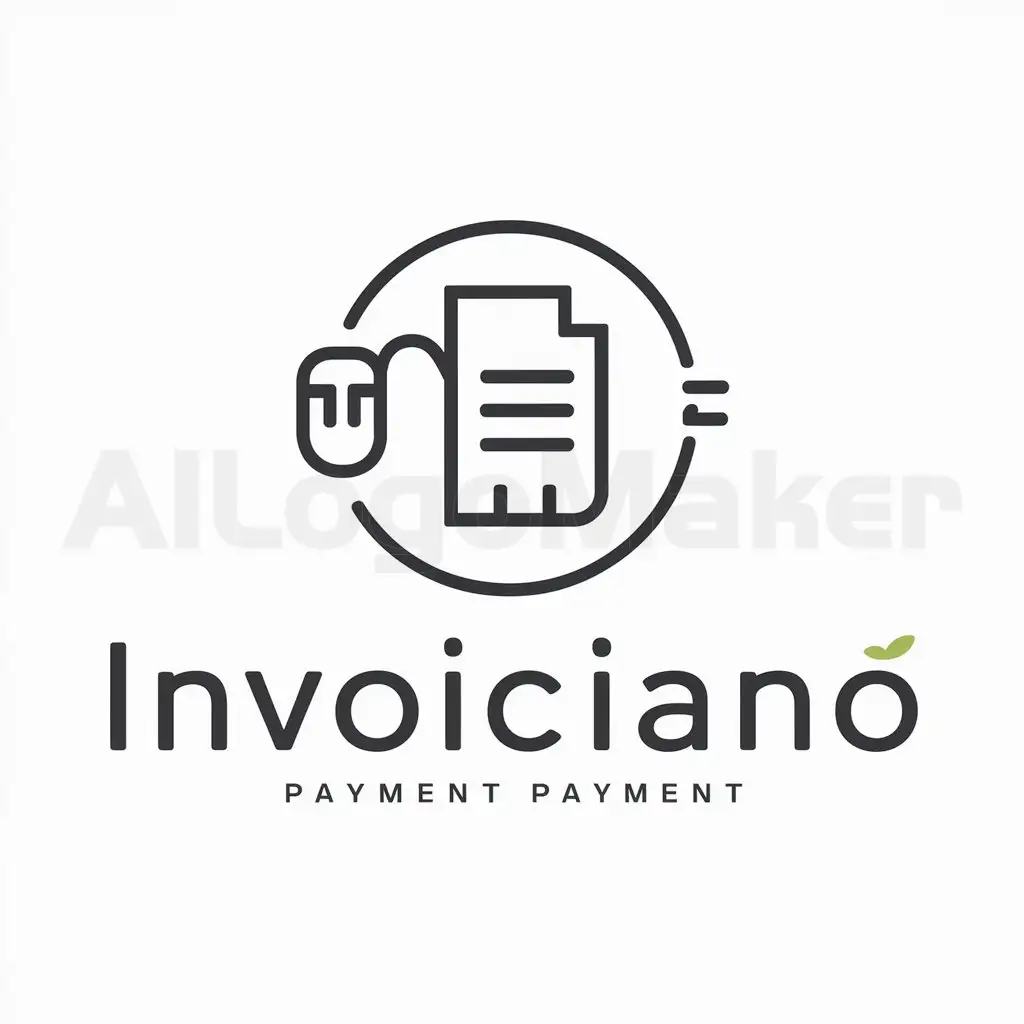 a logo design,with the text "Invoiciano", main symbol:circle, creative, modern, like sadapay,Minimalistic,be used in Internet industry,clear background