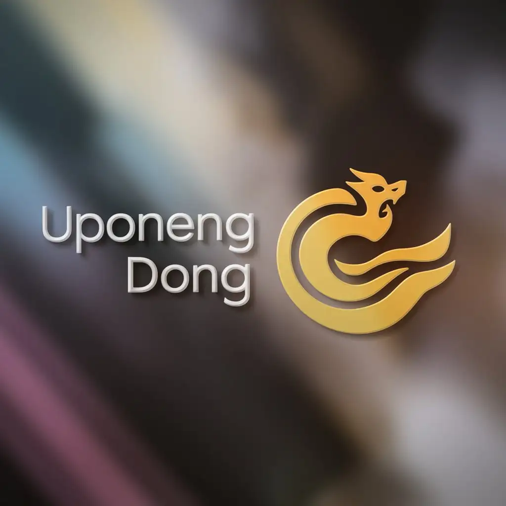 a logo design,with the text "Uponeng Dong", main symbol:uí Sheng dōng,Moderate,clear background