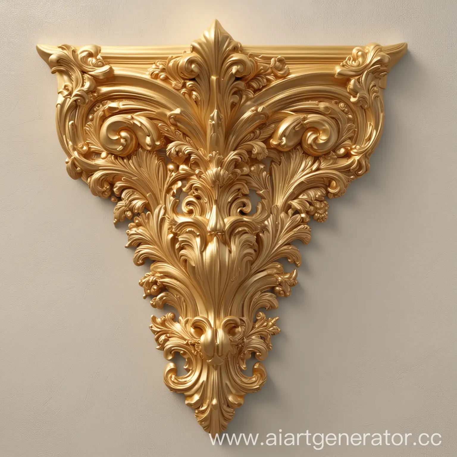 Gold 3D Decorative corner

