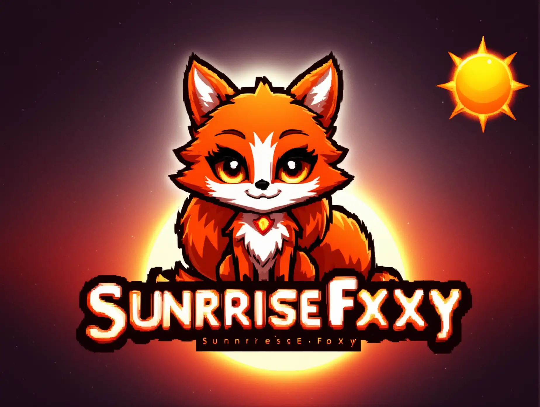 SunriseFoxy, логотип для игры