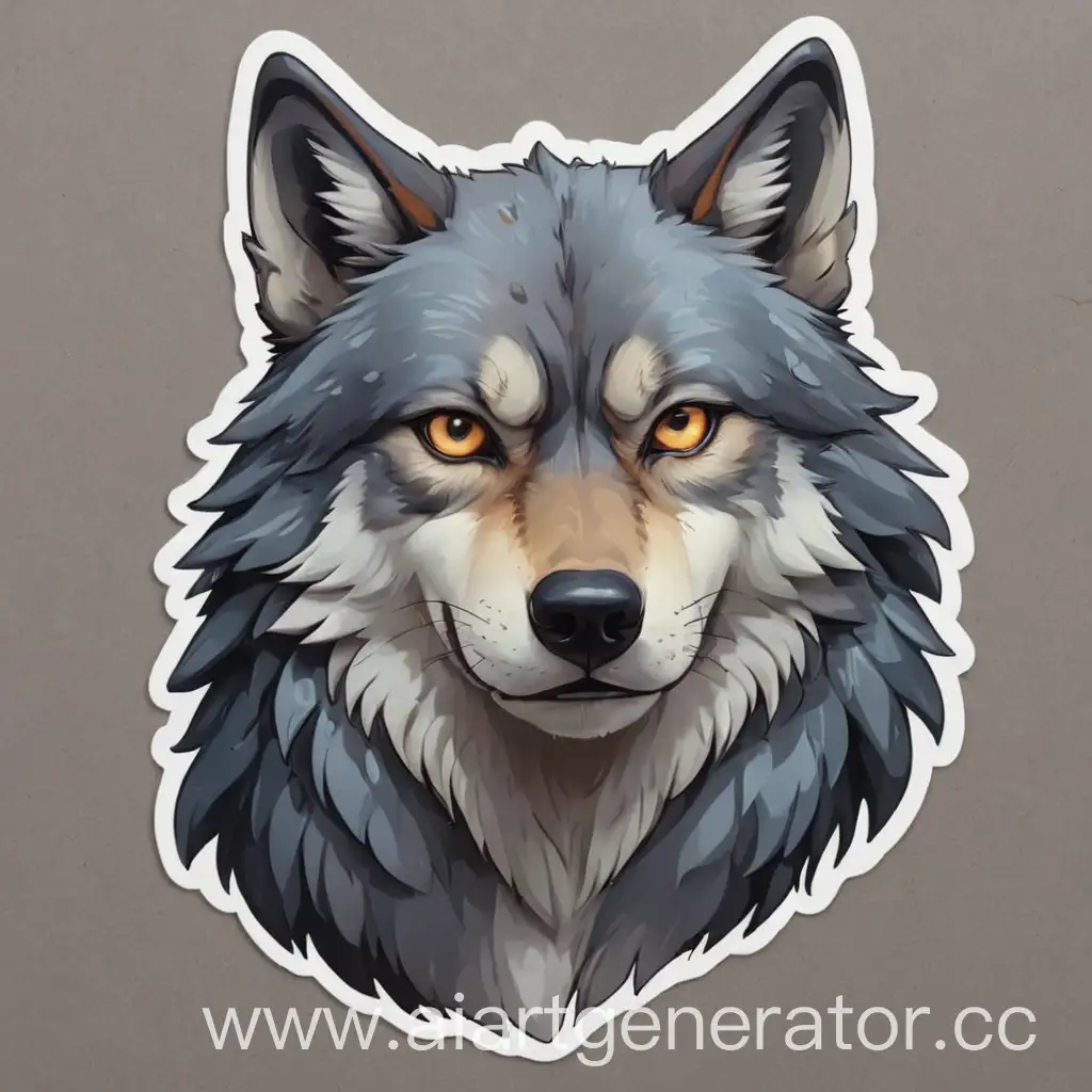 Sad-Wolf-Sticker-Artwork-Depicting-Loneliness-and-Emotion