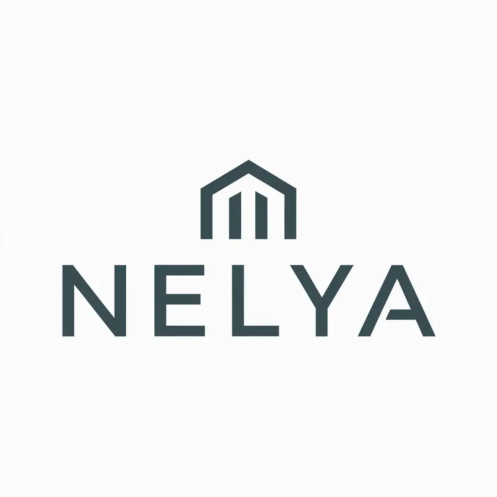 a logo design,with the text "nelya", main symbol:Nelya,Moderate,be used in Real Estate industry,clear background