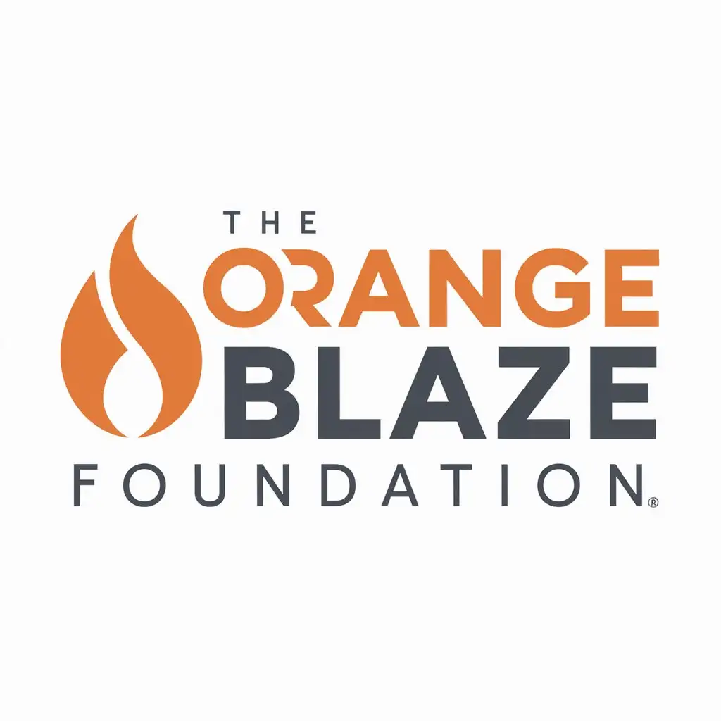 a logo design,with the text "Orange Blaze Foundation", main symbol:Just text,Moderate,clear background