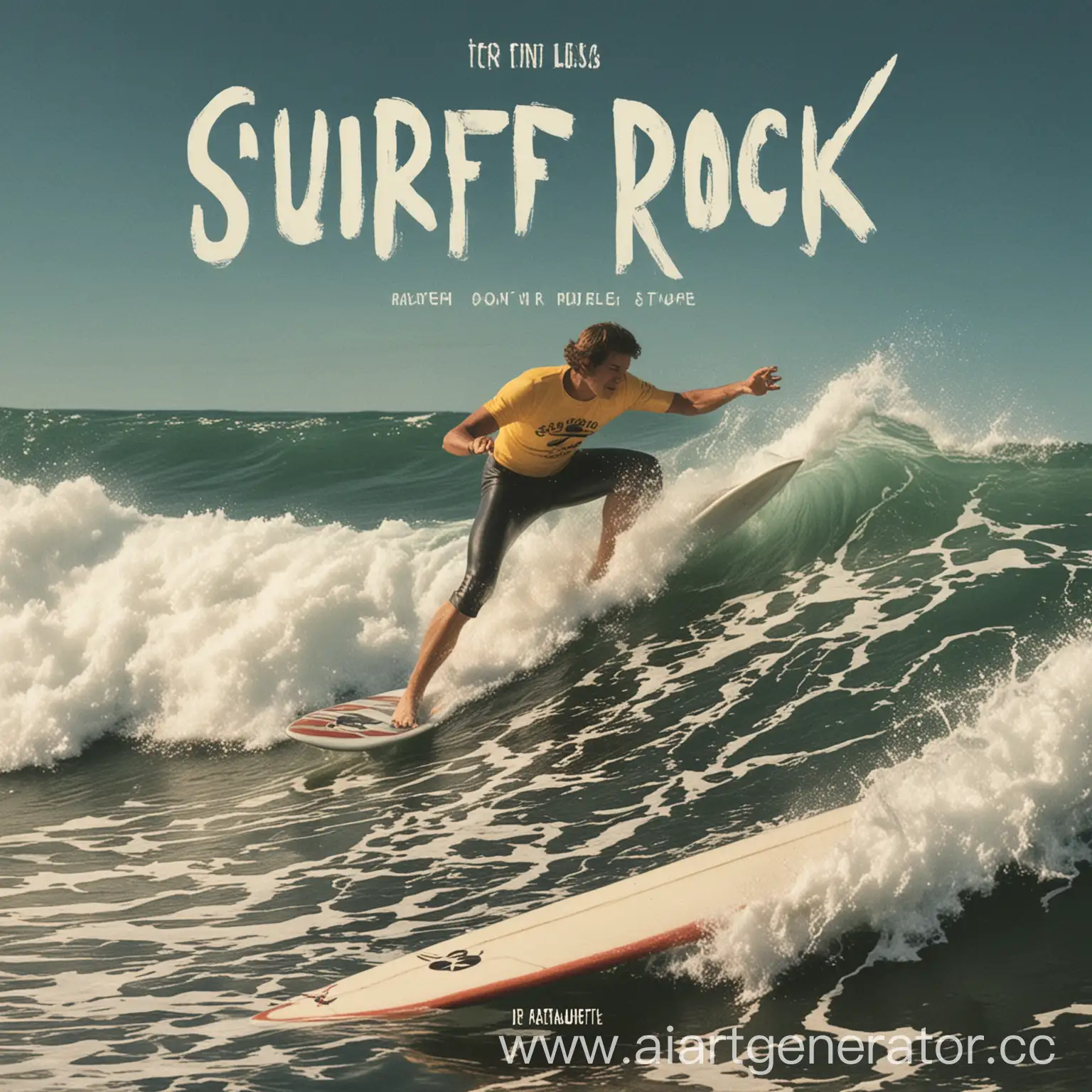 Surf-Rock-Album-Cover-with-Vibrant-Wave-and-Sunset-Silhouette