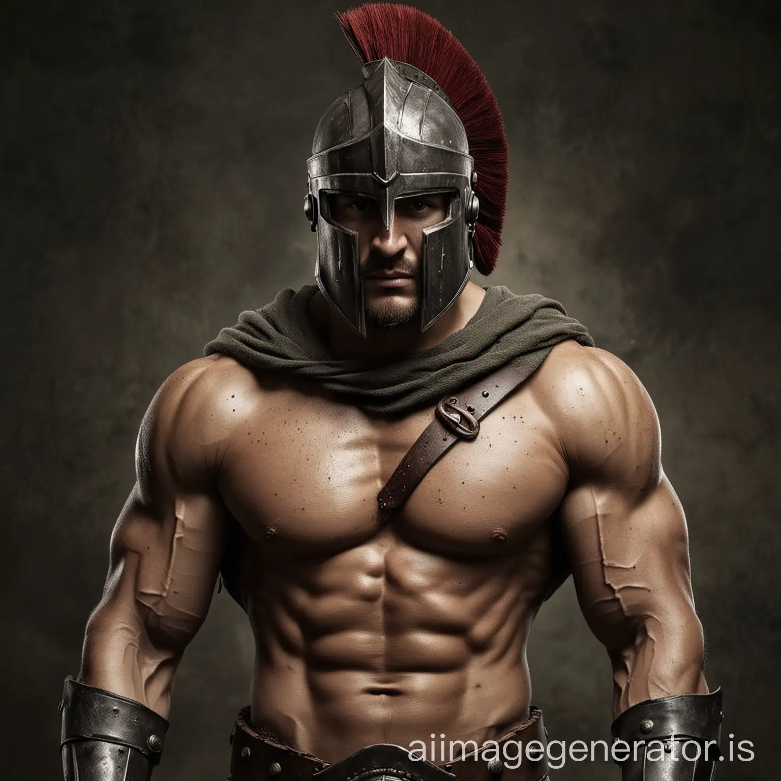 Muscular-Spartan-Warrior-in-Vigorous-Pose