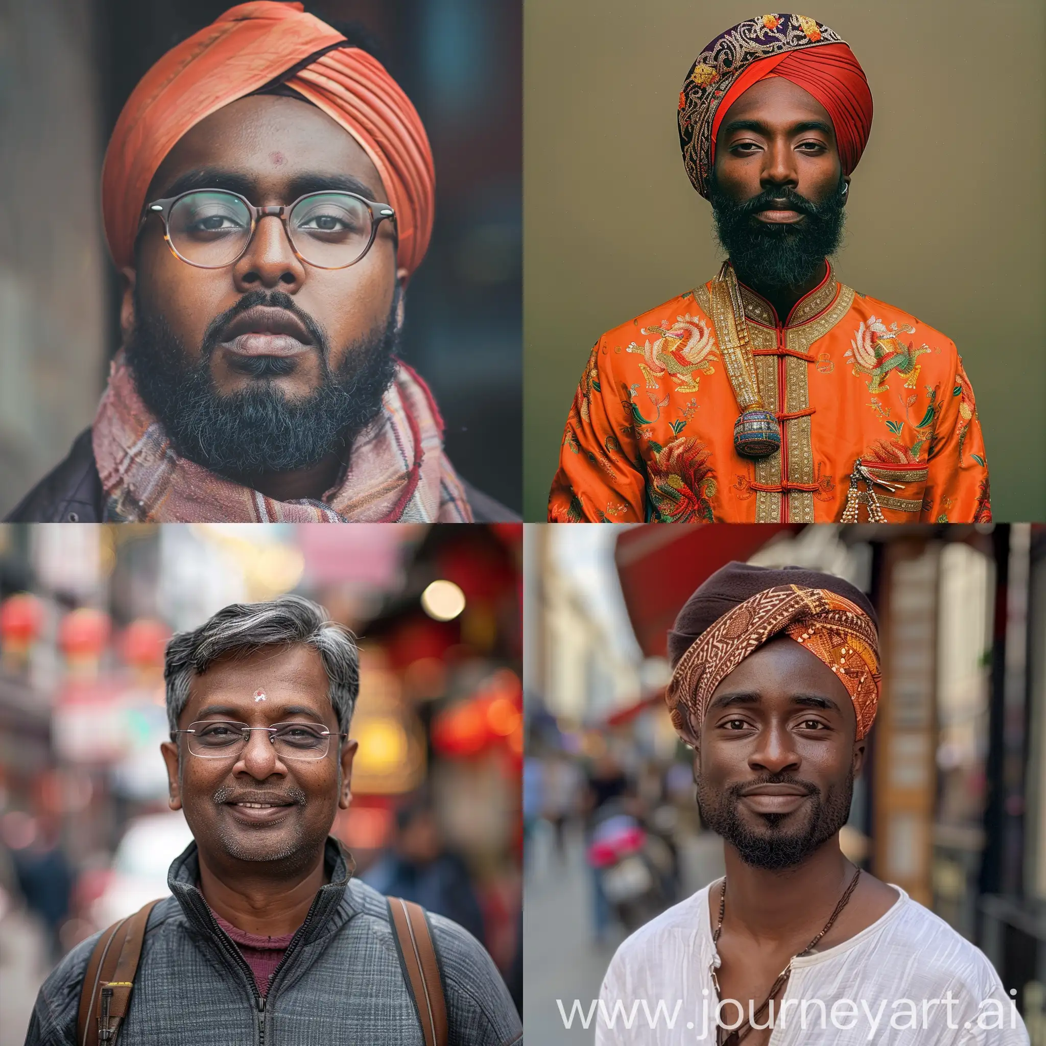 Multicultural-Man-in-Traditional-Nigerian-Indian-and-Chinese-Attire