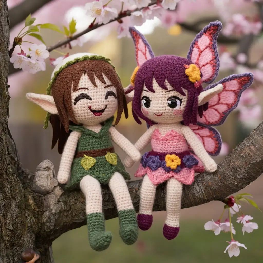 Anime-Style-Elf-Fairy-Crochet-Plushies