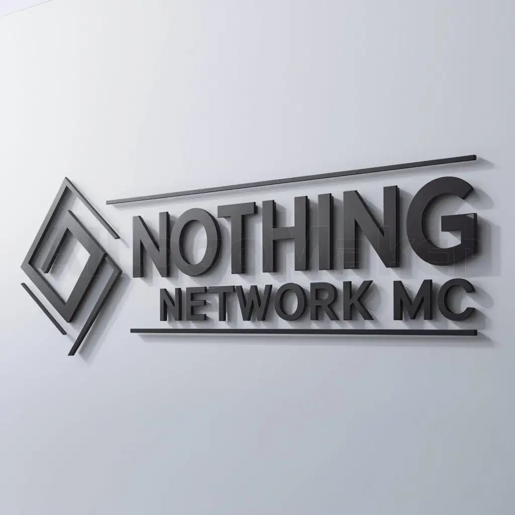 a logo design,with the text "Nothing Network Mc", main symbol:Nothing Network,Moderate,clear background