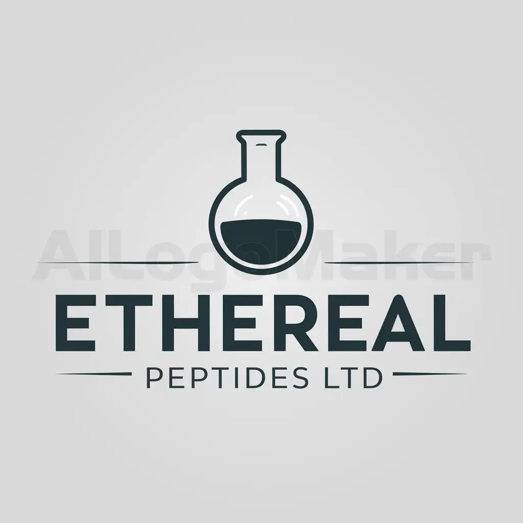 LOGO-Design-for-Ethereal-Peptides-Ltd-Sophisticated-Round-Flask-Emblem-on-a-Clear-Background