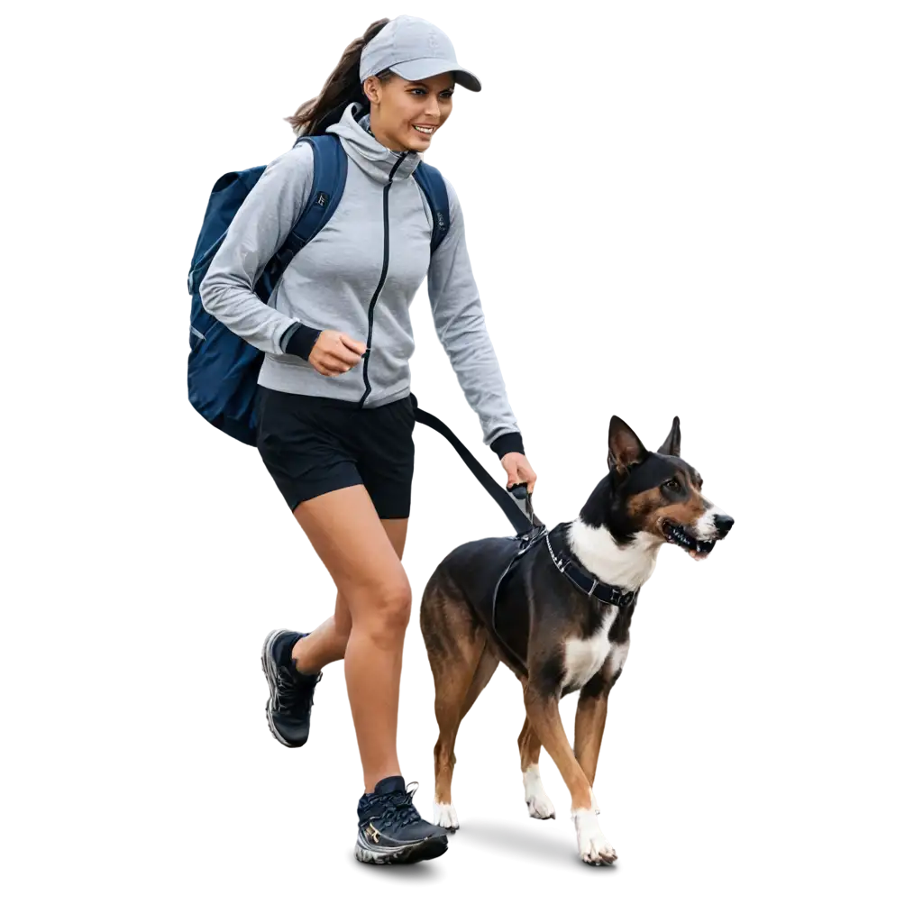 Dynamic-Canicross-PNG-Experience-the-Thrill-of-Running-with-Your-Dog-in-HighQuality-Image-Format