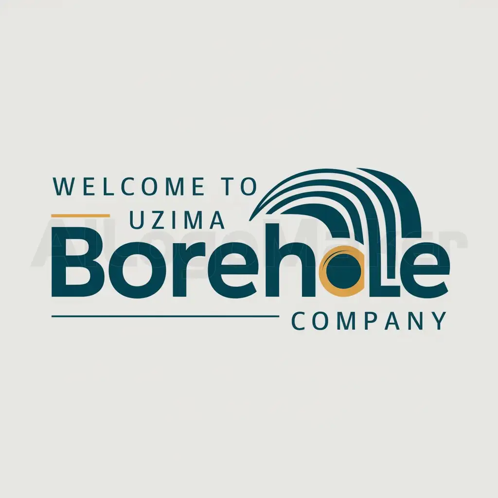 a logo design,with the text "WELCOME TO UZIMA BOREHOLE COMPANY", main symbol:waterfall,Moderate,be used in Nonprofit industry,clear background