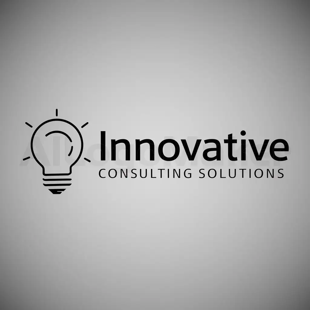 a logo design,with the text "Innovative Consulting Solutions", main symbol:innovation,Moderate,clear background
