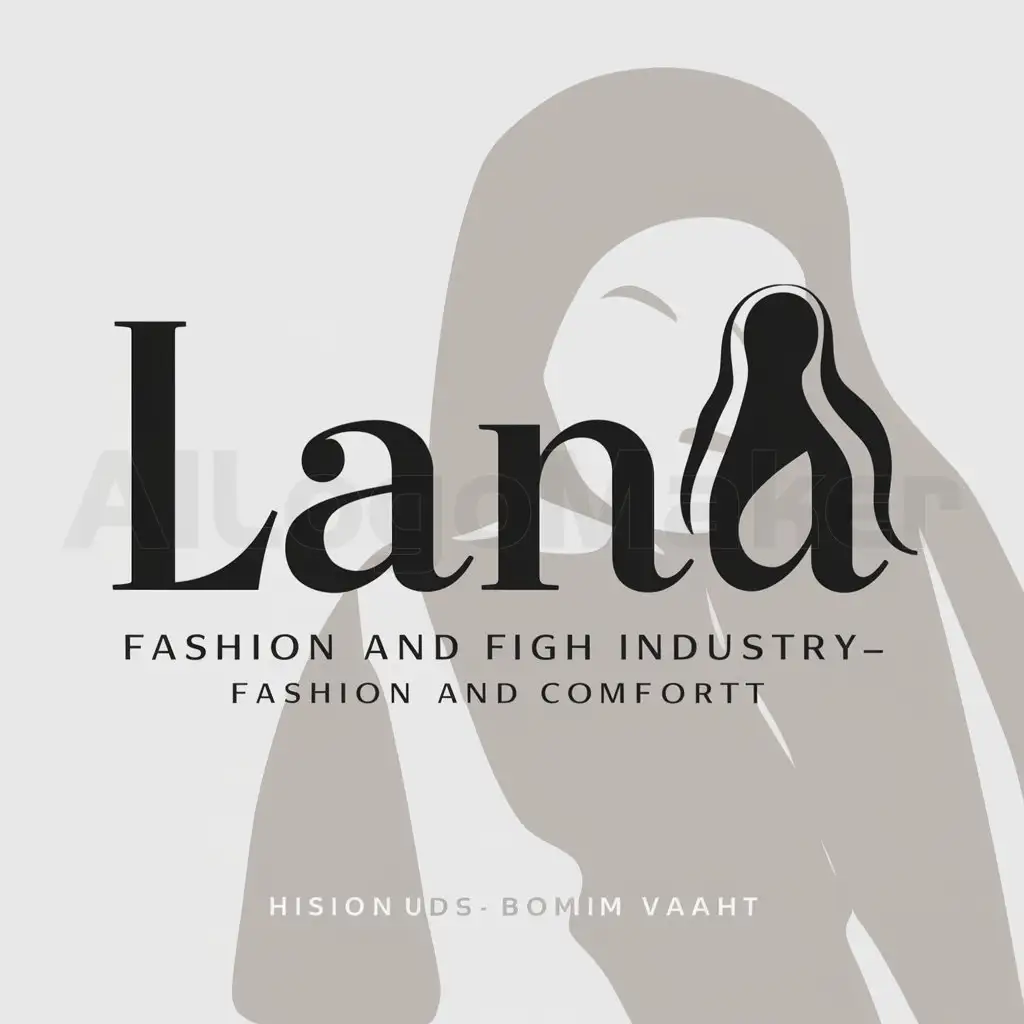 LOGO-Design-For-Lana-Elegance-with-Hijabi-Girl-Symbolism