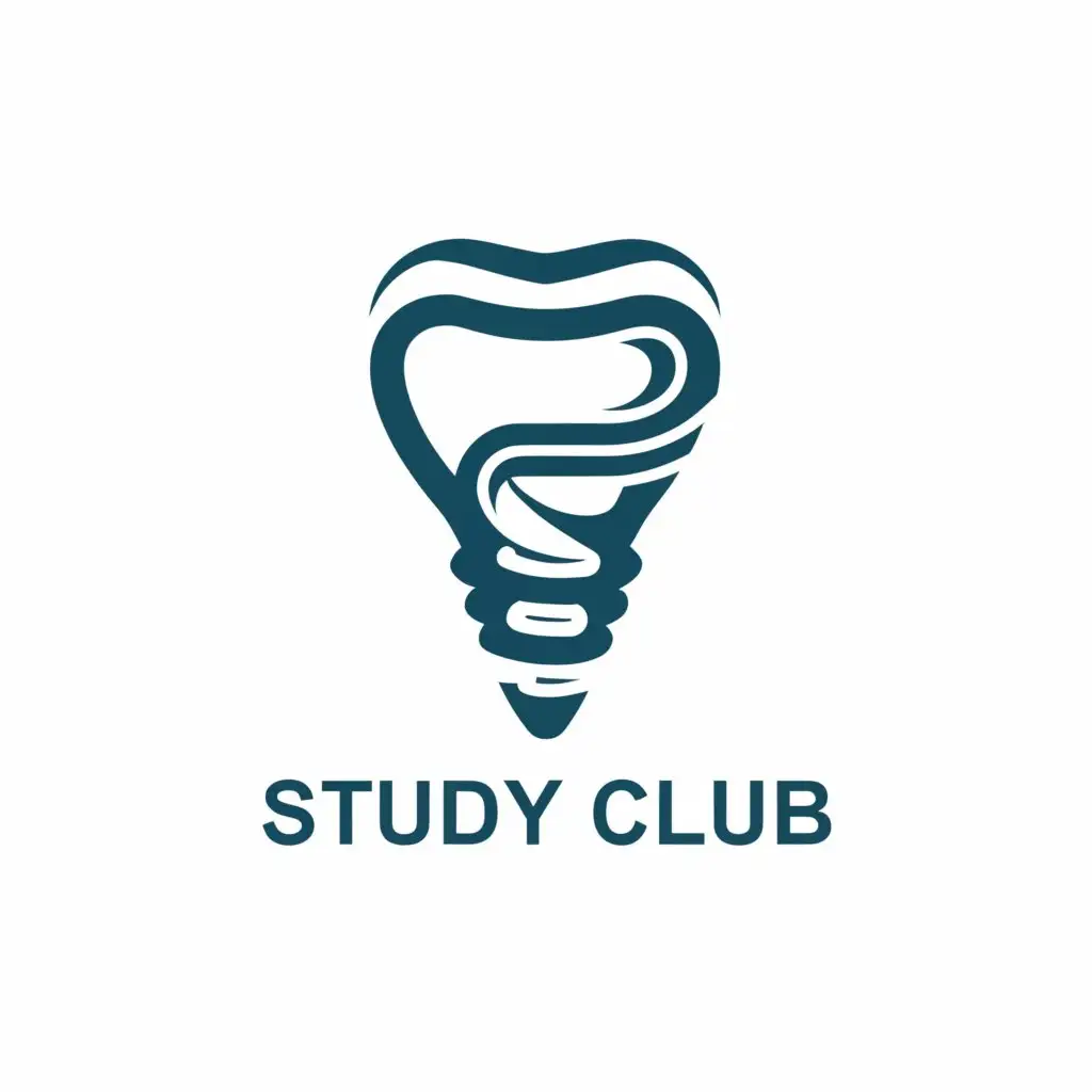 a logo design,with the text "Study Club", main symbol:Dental implant,complex,be used in Medical Dental industry,clear background
