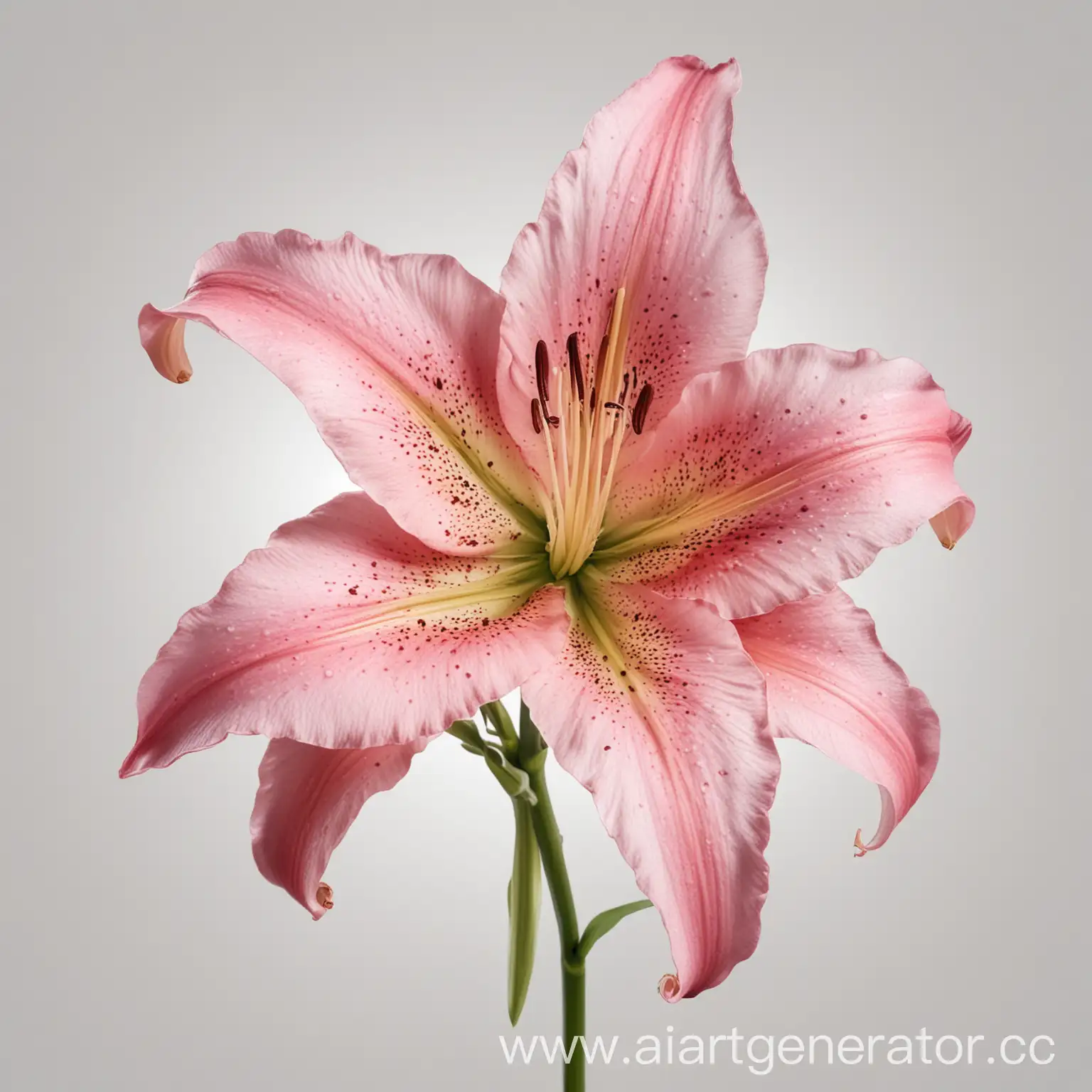 Vibrant-Pink-Lily-Flower-on-Transparent-Background