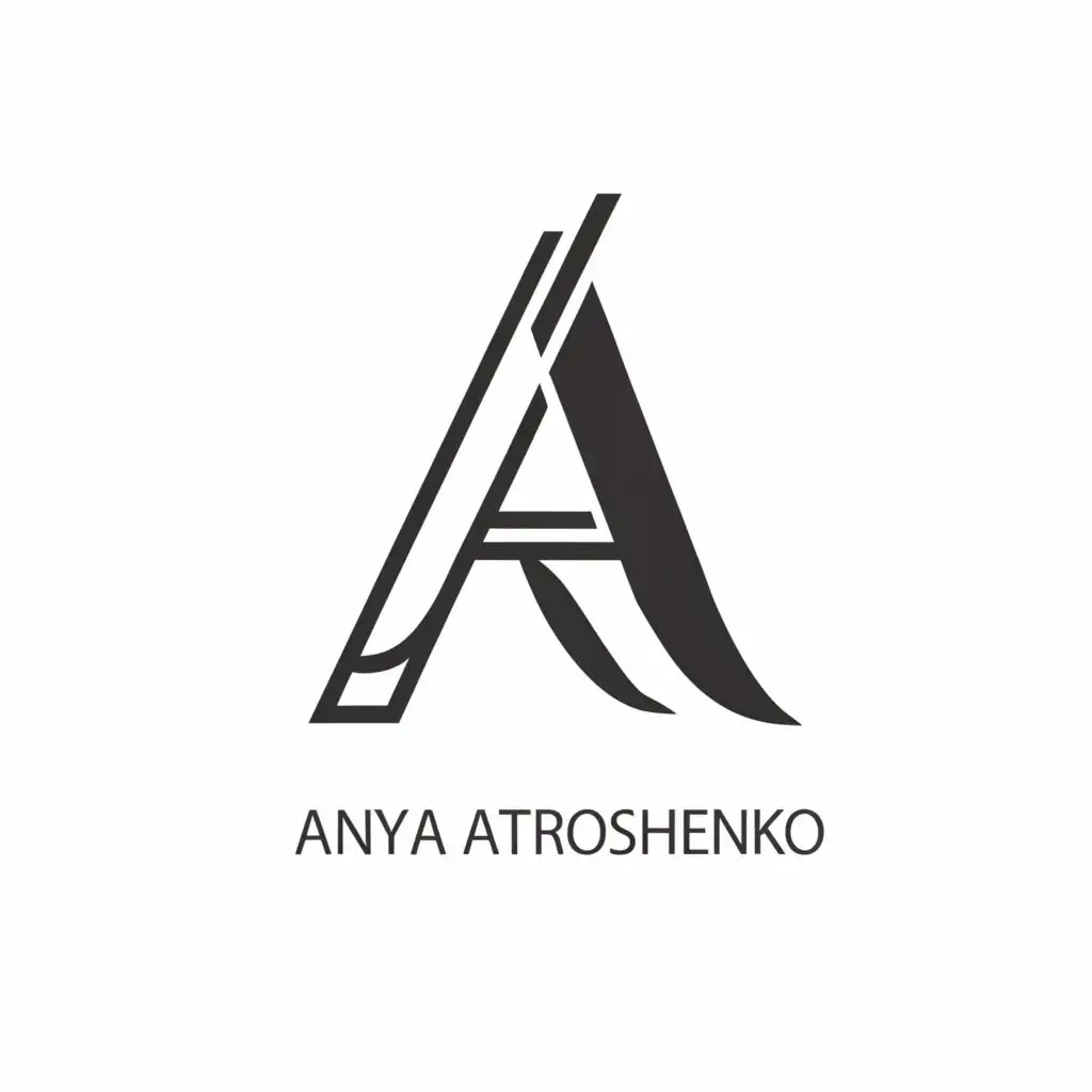 a logo design,with the text "ANYA ATROSHENKO", main symbol:A A,Minimalistic,be used in manicure industry,clear background
