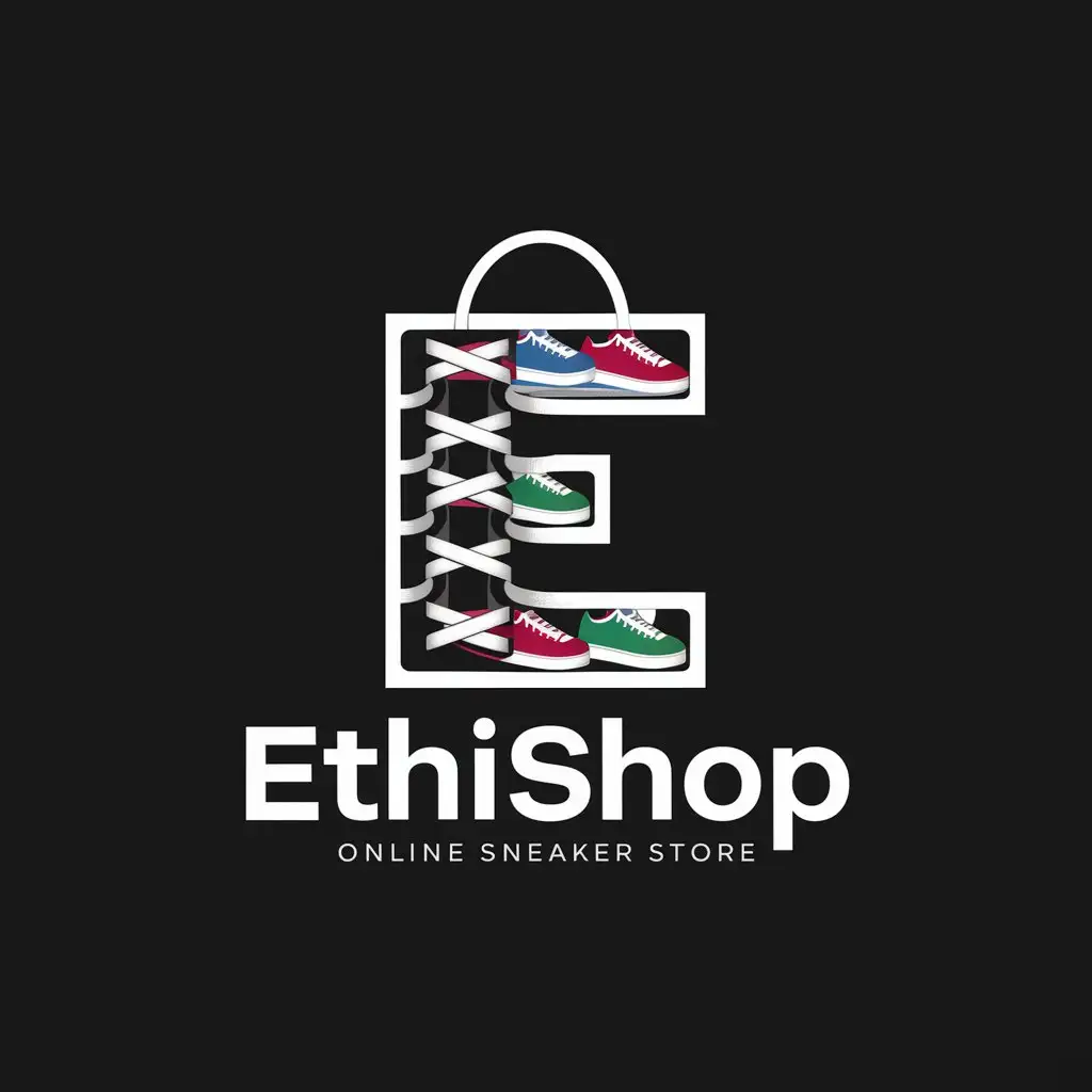 Логотип для интернет магазина кроссовок ЭтиShop