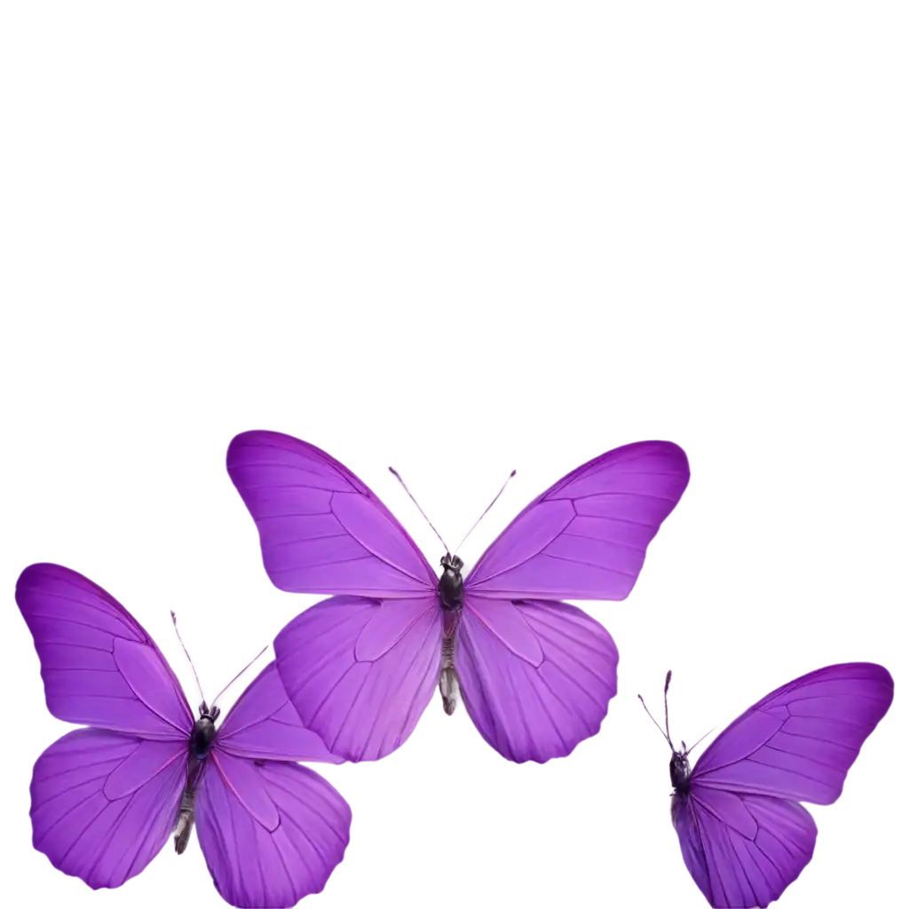 Butterfly in violet color
