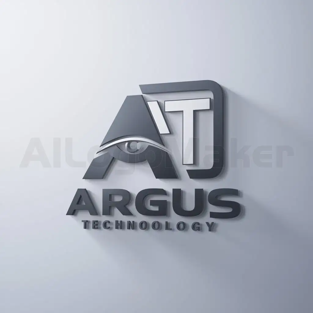 a logo design,with the text "ARGUS TECHNOLOGY", main symbol:AT,Moderate,clear background