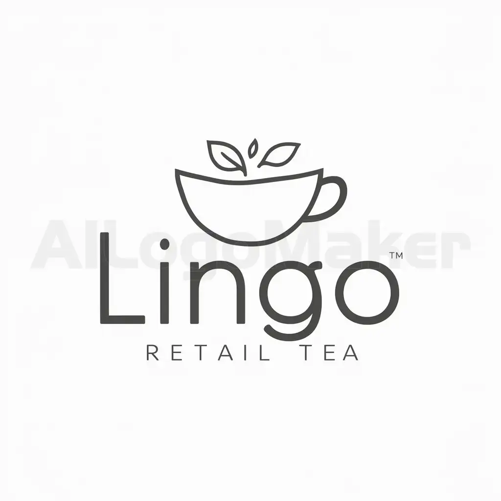 a logo design,with the text "LINGO", main symbol:tealeaves,Moderate,be used in Retail industry,clear background