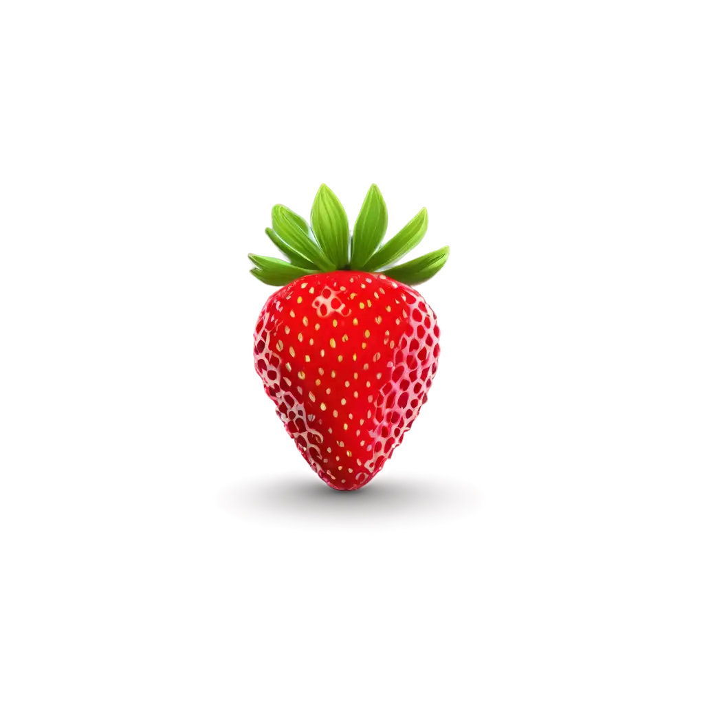 3d strawberry icon
