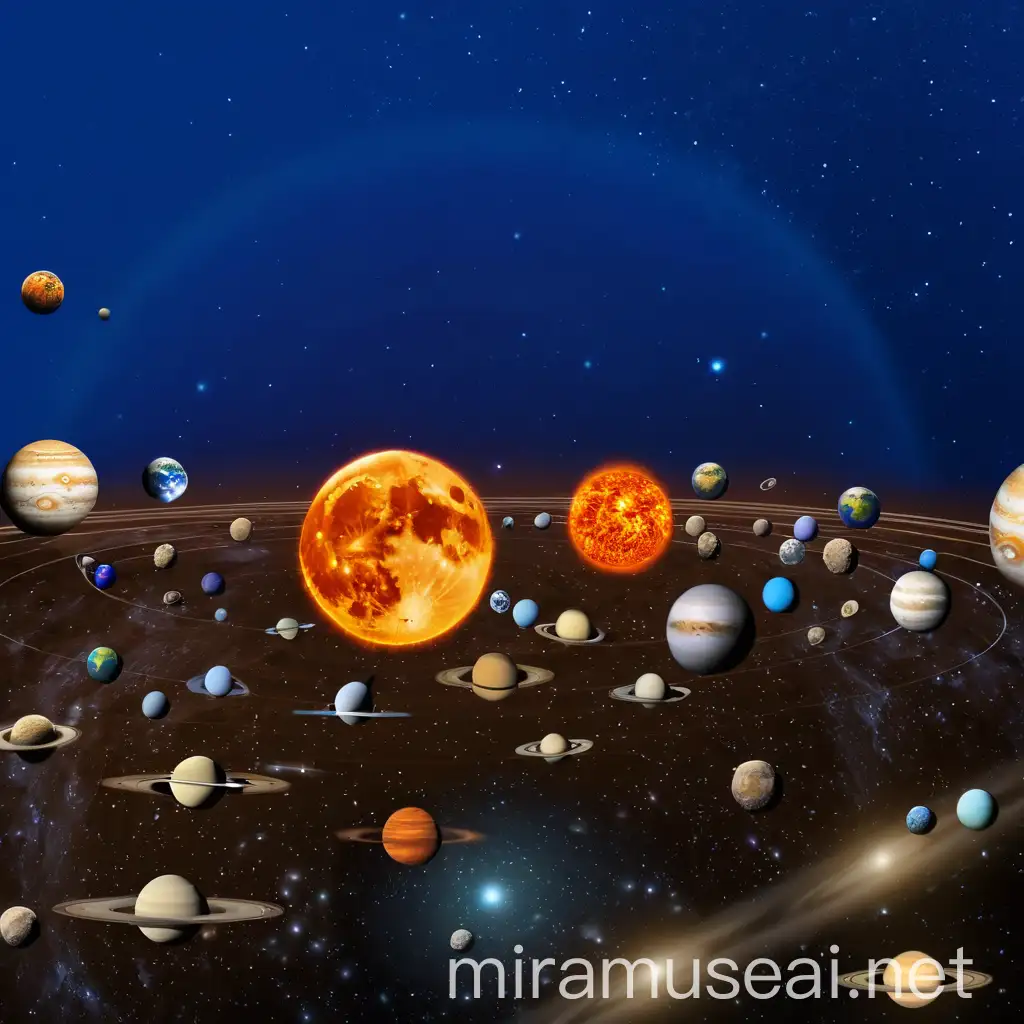Planetary Space Scene with Removed Figures
