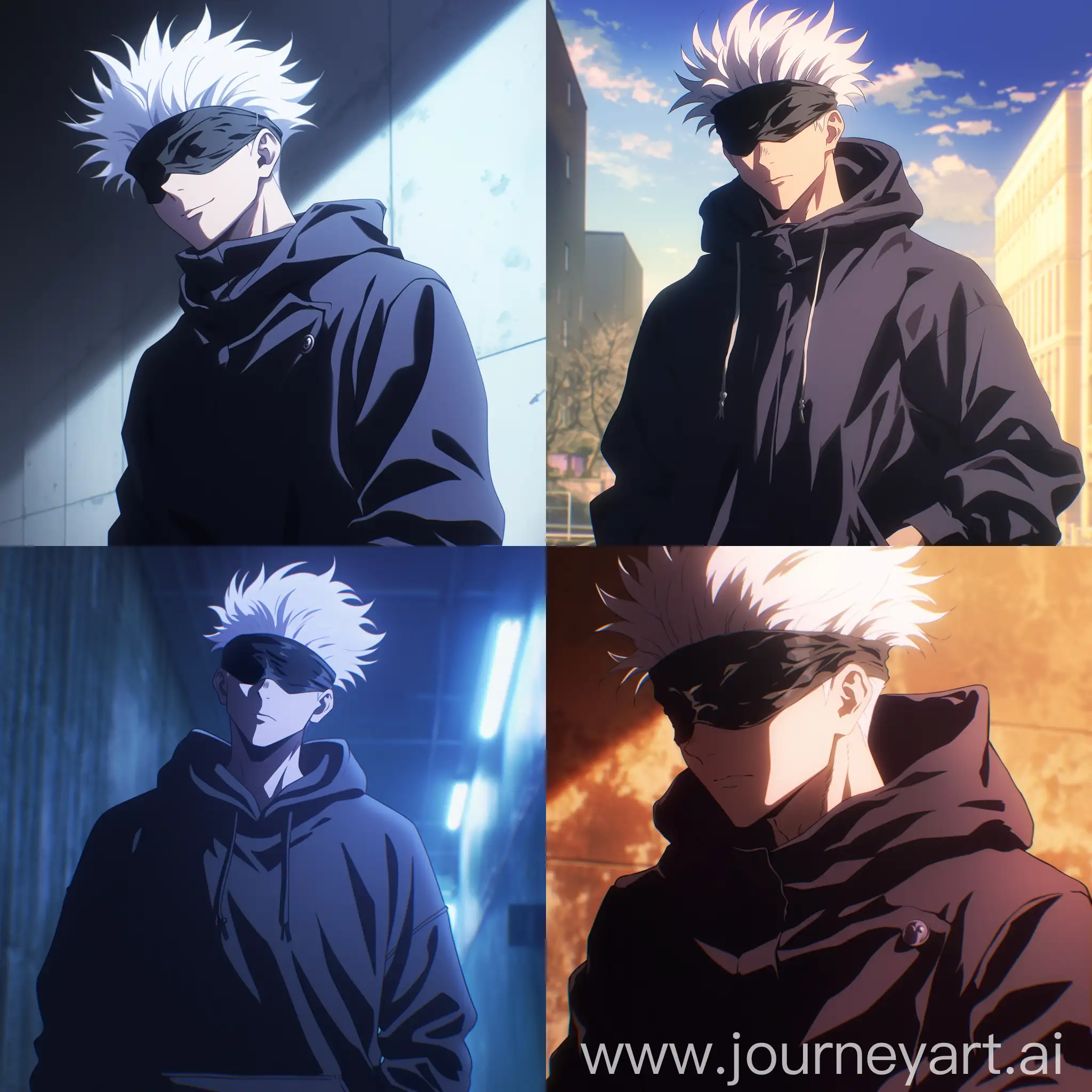 Cool-Gojo-Satoru-in-Black-Hoodie-Jujutsu-Kaisen-Anime-Character-Portrait