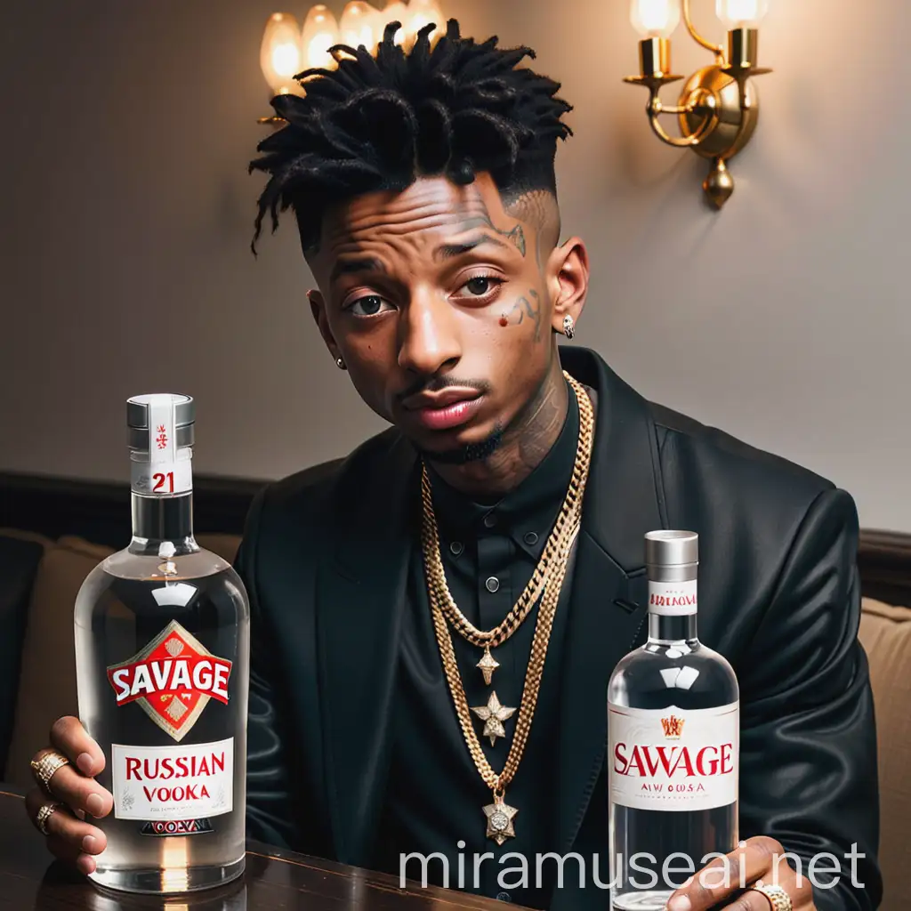 21 savage and Russian vodka