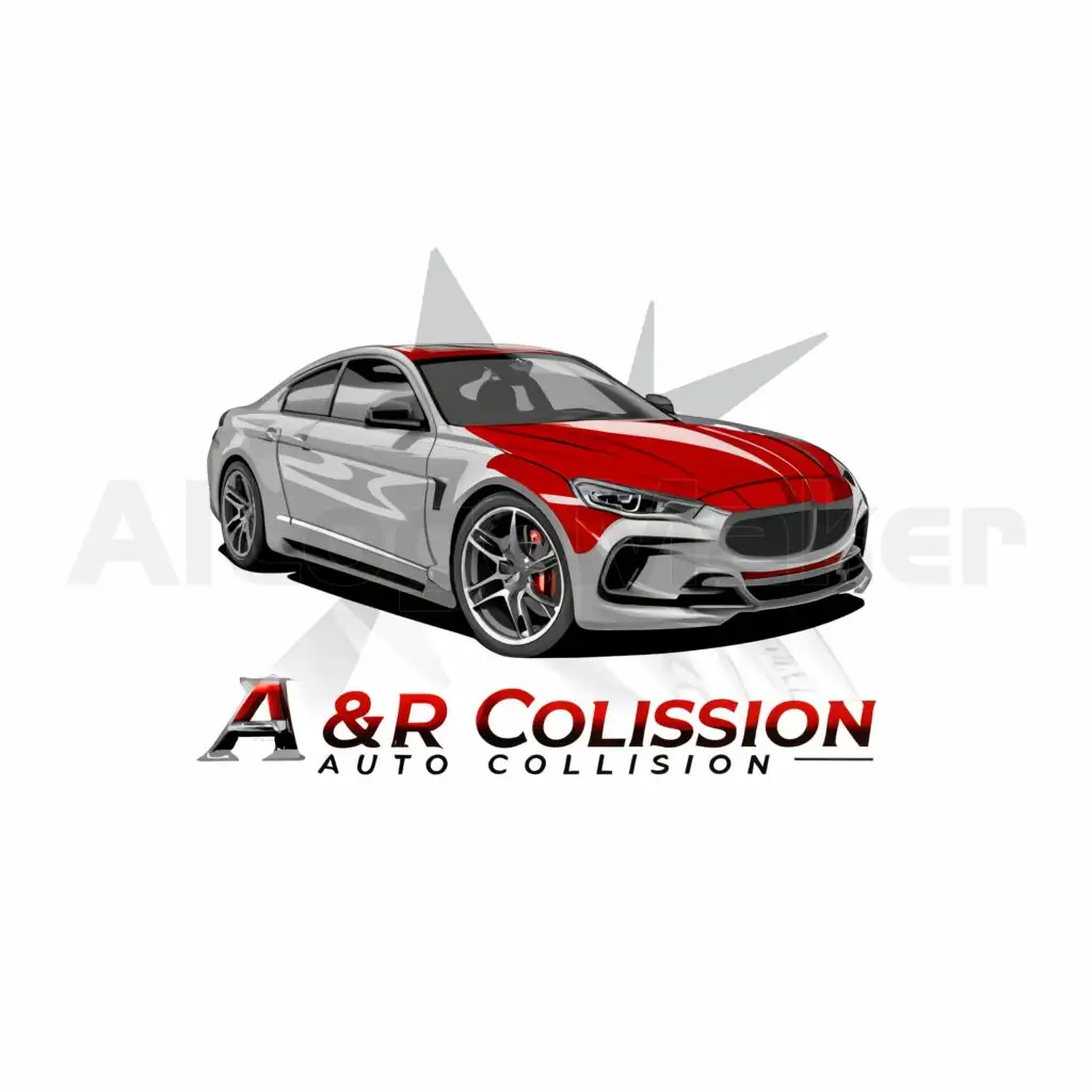 a logo design,with the text "A&R AUTO COLLISION", main symbol:CARS,complex,be used in Automotive industry,clear background