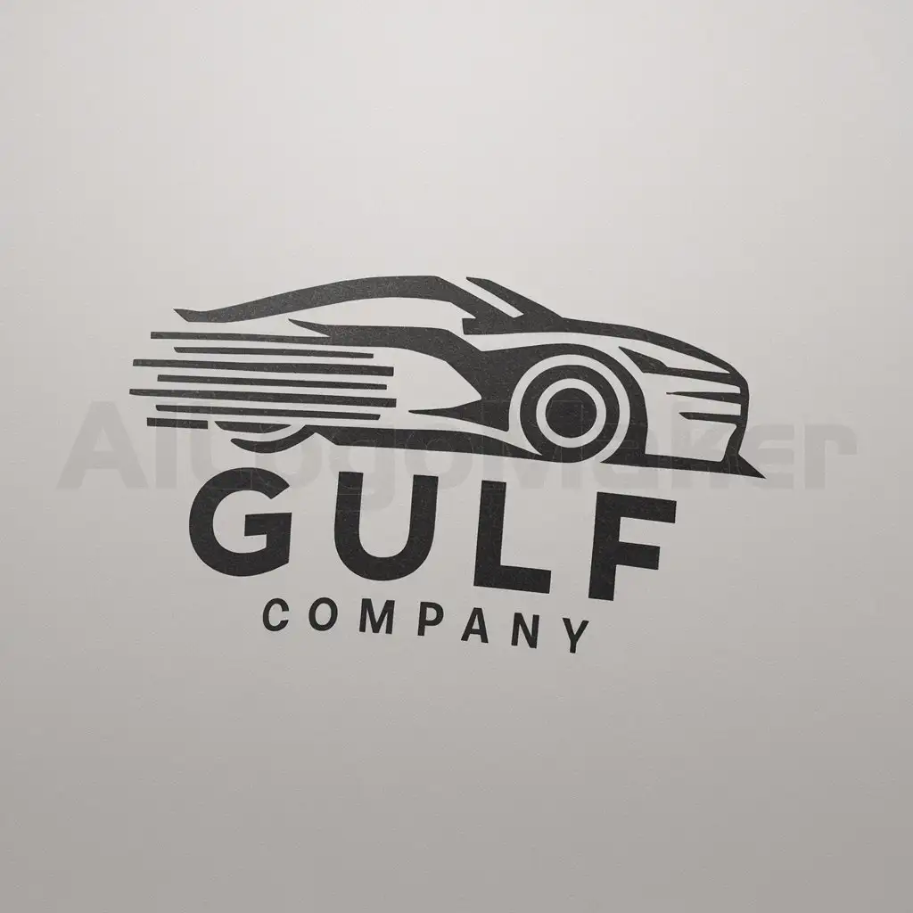 a logo design,with the text "Gulf Company", main symbol:car,Moderate,clear background