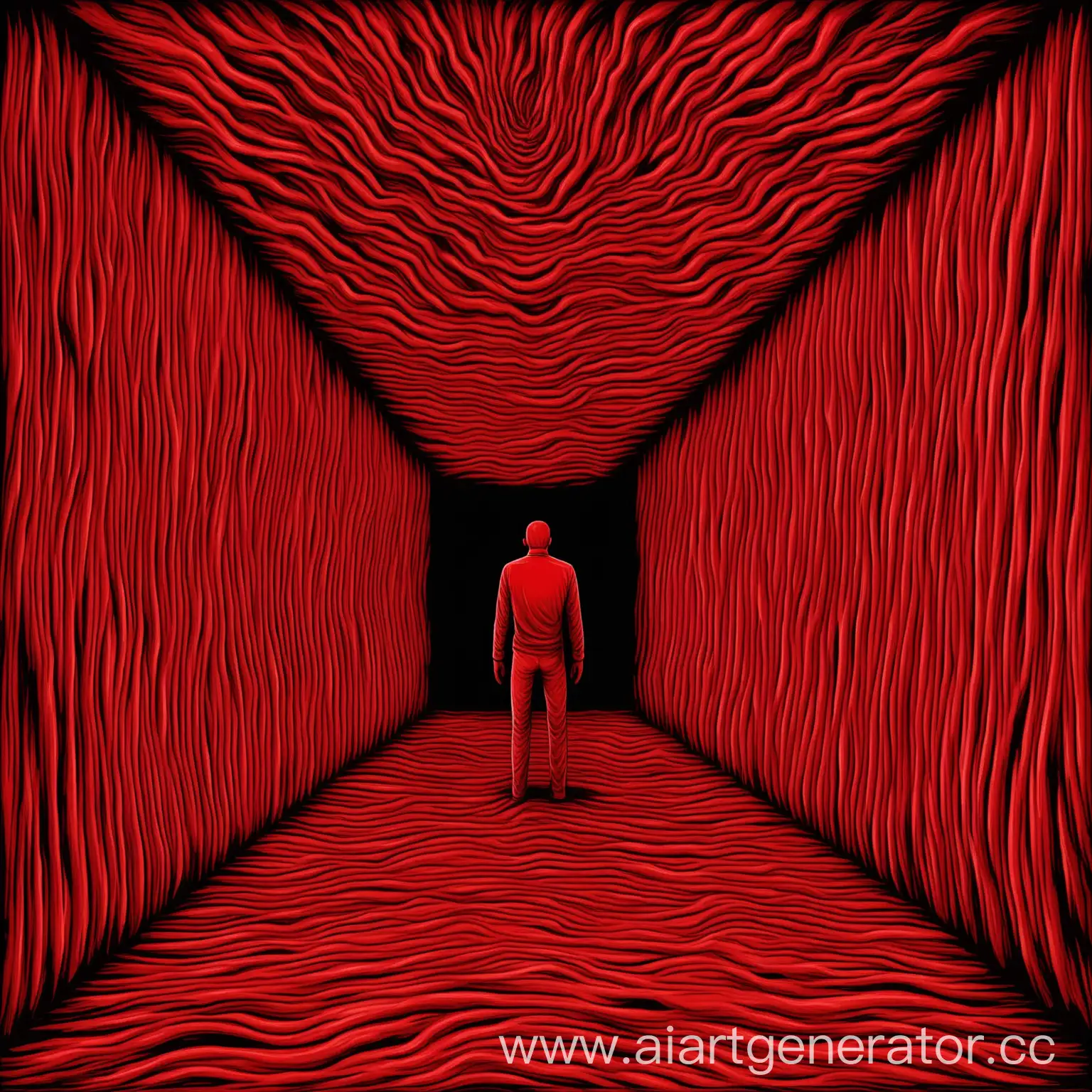 Fearful-Man-Trapped-in-Claustrophobic-Space-with-Red-Hues