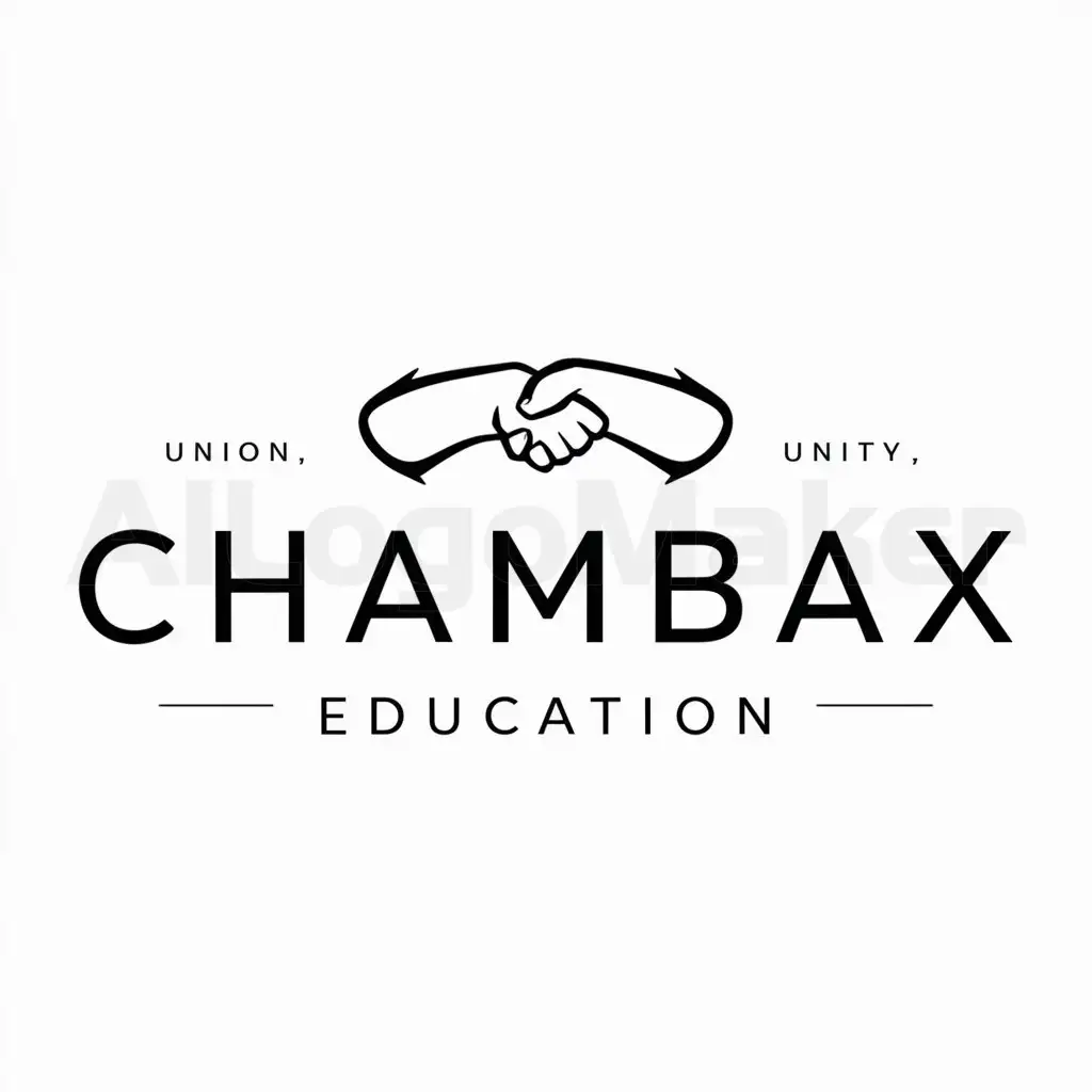 LOGO-Design-for-Chambax-Union-Symbol-with-Crossed-Arms-Signifying-Agreement-in-the-Education-Industry