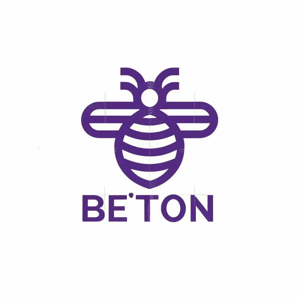 a logo design,with the text "BeTon", main symbol:Bee in rgb(47, 42, 66) color,Minimalistic,be used in Finance industry,clear background