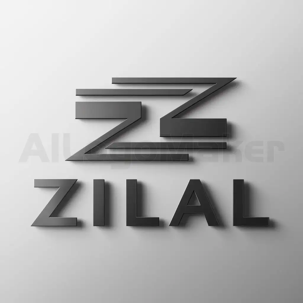 a logo design,with the text "zilal", main symbol:symbol aestetic,Moderate,clear background